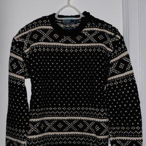 Ralph Lauren Christmas hand knit wool sweater